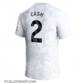 Aston Villa Matty Cash #2 Seconda Maglia 2023-24 Manica Corta